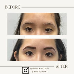 Eyebrow Tattoo result by Nimi Microblading & Permanent Makeup Studio in Union City, NJ