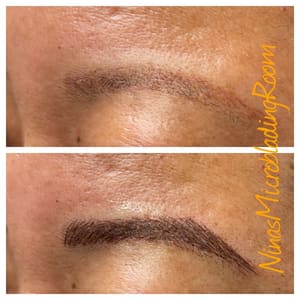 Eyebrow Tattoo result by Nina's Microblading Room in San Jose, CA