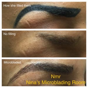 Eyebrow Tattoo result by Nina's Microblading Room in San Jose, CA