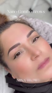 Eyebrow Tattoo result by Ninabrows_microblading_lashes_faytteville in Hope Mills, NC