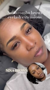 Eyebrow Tattoo result by Ninabrows_microblading_lashes_faytteville in Hope Mills, NC