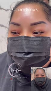 Eyebrow Tattoo result by Ninabrows_microblading_lashes_faytteville in Hope Mills, NC