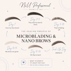 Eyebrow Tattoo result by Niu Professional in Dyer, IN