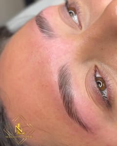 Eyebrow Tattoo result by Noemi Leyva Studio in Midland, TX