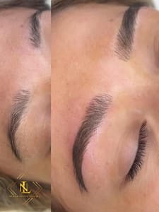 Eyebrow Tattoo result by Noemi Leyva Studio in Midland, TX