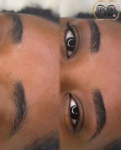 Eyebrow Tattoo result by Noirélan Beauty Studio in Dallas, TX