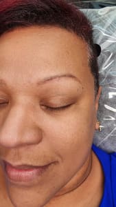 Eyebrow Tattoo result by Noir Luxury Salon in Tampa, FL