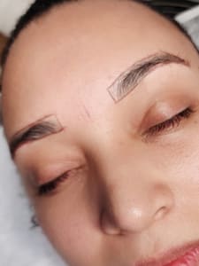 Eyebrow Tattoo result by Noir Luxury Salon in Tampa, FL