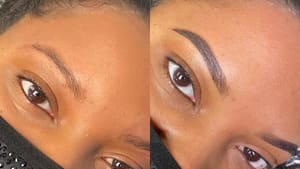 Eyebrow Tattoo result by Noire Beauty Chicago in Chicago, IL