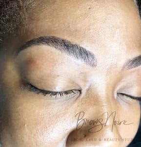 Eyebrow Tattoo result by Noire Beauty Chicago in Chicago, IL