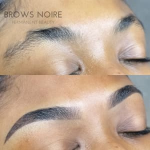 Eyebrow Tattoo result by Noire Beauty Chicago in Chicago, IL