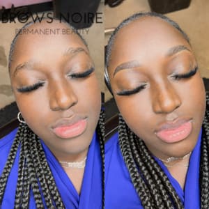 Eyebrow Tattoo result by Noire Beauty Chicago in Chicago, IL