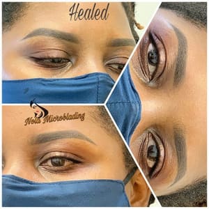 Eyebrow Tattoo result by Nolabrows Permanent Makeup in Harvey, LA
