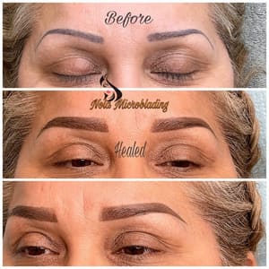 Eyebrow Tattoo result by Nolabrows Permanent Makeup in Harvey, LA