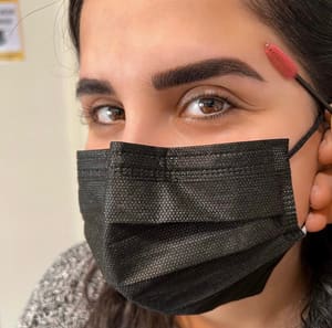 Eyebrow Tattoo result by Noosh Lashes & Brows Microbalading/Lash Extensions in Gaithersburg, MD