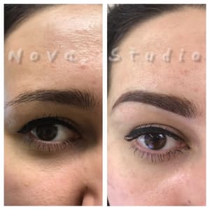 Eyebrow Tattoo result by Nova Studio Microblading, Lashes, Brows, Hair, & Esthetics in Warwick, NY