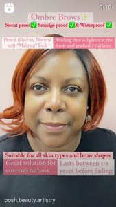 Eyebrow Tattoo result by NueVeil in Falls Church, VA