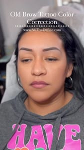 Eyebrow Tattoo result by NuYou Define Studio in Montclair, NJ
