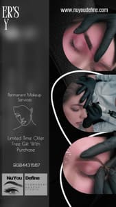 Eyebrow Tattoo result by NuYou Define Studio in Montclair, NJ