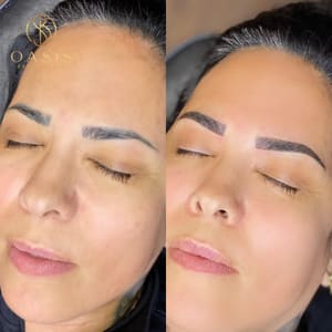 Eyebrow Tattoo result by Oasis Brow Studio in Costa Mesa, CA