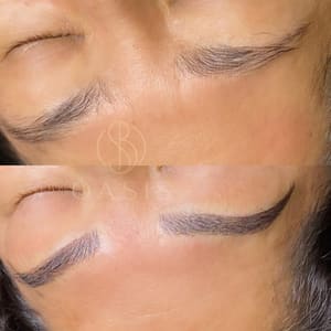 Eyebrow Tattoo result by Oasis Brow Studio in Costa Mesa, CA