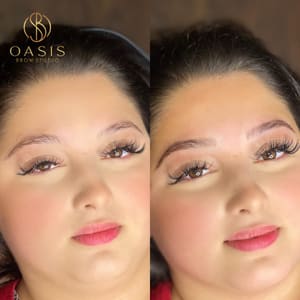 Eyebrow Tattoo result by Oasis Brow Studio in Costa Mesa, CA