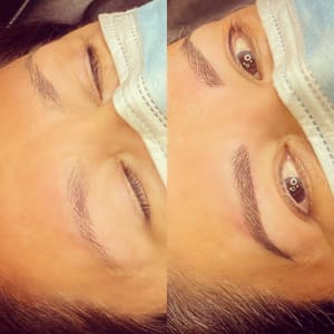 Eyebrow Tattoo result by Oasis Brow Studio in Costa Mesa, CA