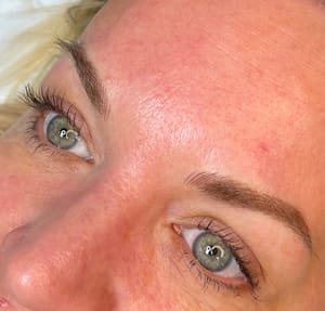 Eyebrow Tattoo result by Oasis Skin & Cosmetic Tattoos in Hartland, WI