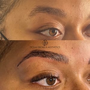 Eyebrow Tattoo result by Ocean Brows & Aesthetics in Jacksonville Beach, FL