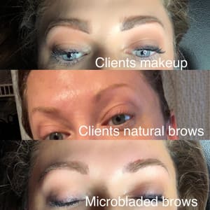 Eyebrow Tattoo result by OG Cosmetic Tattooing in Southbridge Town, MA