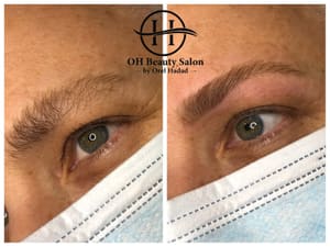 Eyebrow Tattoo result by OH Beauty Salon in Plano, TX