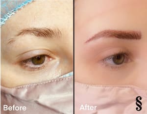 Eyebrow Tattoo result by Old Town Brows By: Shanna Sayan in Alexandria, VA
