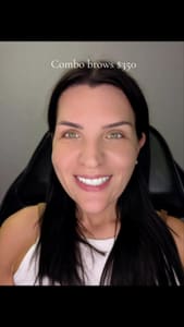 Eyebrow Tattoo result by Olive and Stone Salon Suites in Houston, TX