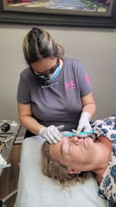 Eyebrow Tattoo result by OM SPA Microblading Academy Chicago in Chicago, IL