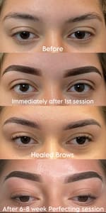 Eyebrow Tattoo result by Ombre Brows by Christina in Countryside, IL