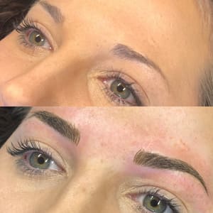 Eyebrow Tattoo result by OneSeven Hair & Permanent Cosmetics in Columbia, MO