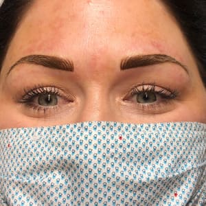Eyebrow Tattoo result by OneSeven Hair & Permanent Cosmetics in Columbia, MO