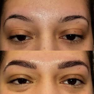 Eyebrow Tattoo result by Organic Beauty By Eve in Garden City, NY