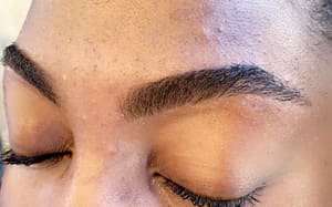 Eyebrow Tattoo result by OTTO Threading Salon in Tacoma, WA