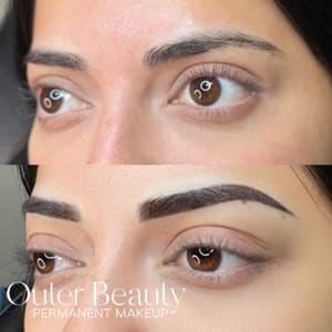 Eyebrow Tattoo result by Outer Beauty Permanent Makeup in St Louis Park, MN