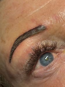 Eyebrow Tattoo result by Outlaw Beauty Bar in Scottsburg, IN