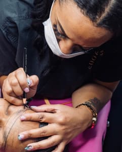 Eyebrow Tattoo result by Outspoken Beauty Ink in Houston, TX