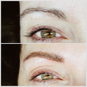 Eyebrow Tattoo result by Pam Tustian - The Blue Daffodil Salon & Spa in Columbus, OH