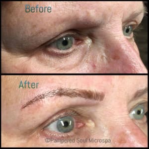 Eyebrow Tattoo result by Pampered Soul Microspa in Northville, MI