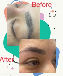 Eyebrow Tattoo result by Paradise Threading & Spa in Everett, WA