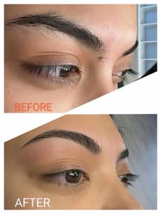 Eyebrow Tattoo result by Paradise Threading & Spa in Everett, WA