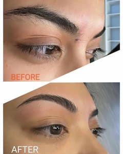 Eyebrow Tattoo result by Paradise Threading & Spa in Everett, WA