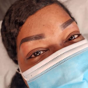 Eyebrow Tattoo result by Pashyra The Beauté Studio in Wilmington, DE