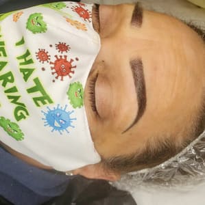 Eyebrow Tattoo result by Pashyra The Beauté Studio in Wilmington, DE