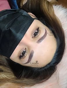 Eyebrow Tattoo result by Paulette's Beauty Studio in El Paso, TX